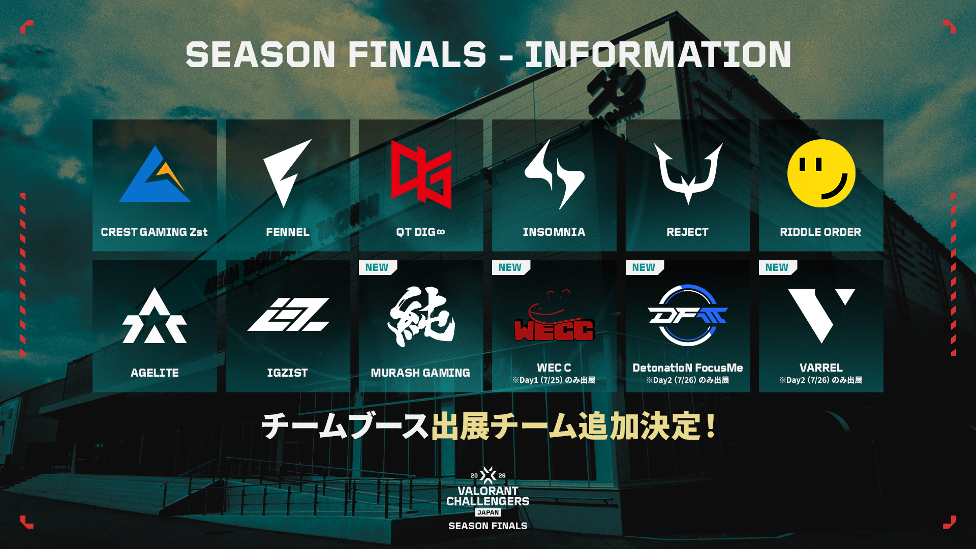 VALORANT Challengers Japan 2026 Season Finals